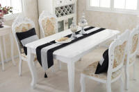 Corredor de Mesa de Terciopelo Plateado Moderno ANUMEI Cubierta de Mesa Gris Negro Decorativo Material Poliéster Hecho en China - details 23