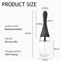Limpiador Eléctrico de Enema Vibrador para Lavado Vaginal Anal Contenedor de Limpieza Automática - details 13