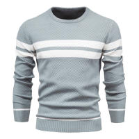 Nueva Suéter De Otoño Para Hombre Con Cuello Redondo Y Mangas Largas Patchwork Caliente Y Delgado Moda Casual Ropa De Hombre - details 1