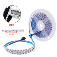 Tira de luces LED Flexible y cambiable de Color, cinta de lámpara de cuerda, DC12V, 3535, 5MM, 8MM, 10MM, ancho PCB, 60, 120, 180LED/m, RGB, 5m/lote - details 9
