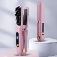 Portátil Sin Cable Alisador de Cabello 3 Velocidades Ajustables Cepillo Eléctrico para Estilizar Rizos Desenredador para Belleza - details 19