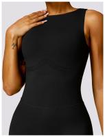 Mono de Yoga con Espalda Hermosa y Hueca Traje Deportivo de Fitness para Mujer Material Exterior de Nylon T-Shirt - details 28