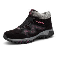Botas de invierno cálidas de algodón para mujer, zapatos deportivos para exteriores, botas de nieve antideslizantes, botines de nieve antifrío para senderismo para mujer - details 21