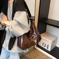 Bolso Hobo sencillo con colgante de bolso de hombro de cuero de PU estilo coreano con cremallera bolso cruzado de Color sólido bolso de mujer - details 11