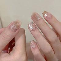 Caja de 24 piezas uñas removibles estilo corto parches uñas postizas uñas tabletas - details 53