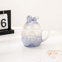 Ins sentido artístico lindo regalo taza de agua de cerámica, oficina creativa recuerdo par taza taza de café taza - details 5
