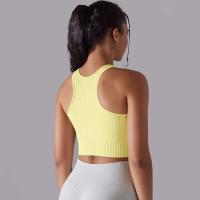 Hamidou-Sujetador deportivo para mujer, ropa interior de gimnasio, hilo Sexy, informal, a rayas, sin costuras, Top ajustado para gimnasio - details 21