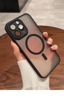 Funda magnética de lujo con armadura translúcida mate a prueba de golpes para iPhone 14, 13, 12, 11, 15 Pro Max Plus, funda de carga inalámbrica Magsafe - details 14