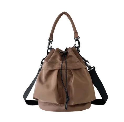 Bolso cruzado ligero, pañuelo plisado para teléfono móvil verde militar/blanco crema, bolso llavero cosmético, pañuelo, - 1