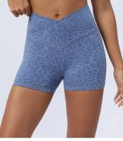 Shorts Deportivos de Cintura Alta para Yoga y Estiramiento Material de Nylon Hechos en China - details 1
