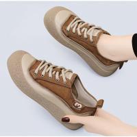 Zapatos Deportivos de Cuero de Vaca para Mujeres Versátiles para Primavera y Verano Diseño Casual - details 9