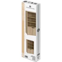 Estantería de Madera, Librería con Puerta y Compartimentos Abiertos, Mueble almacenaje, Organizador,en Color Natural de 119x29x59 cm para Estudio,Dormitorio,Salón, Oficina y Biblioteca - details 5