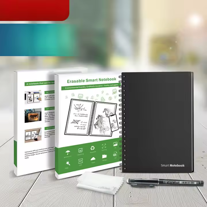 Cuaderno Inteligente Reciclable A5 Agenda Digital con App Incluye Lápiz Borrable - 1