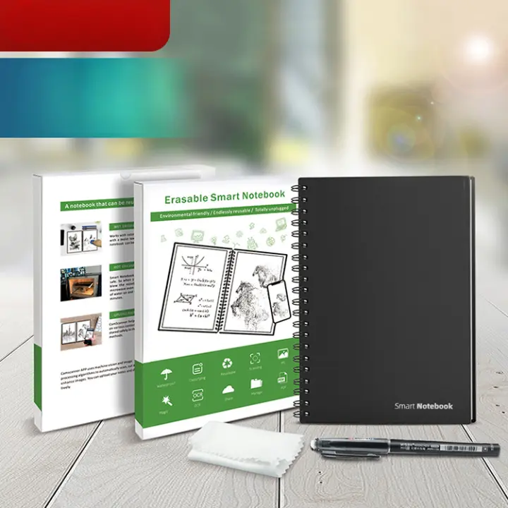 Cuaderno Inteligente Reciclable A5 Agenda Digital con App Incluye Lápiz Borrable - 1
