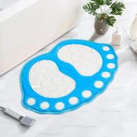 Alfombras de baño súper absorbentes antideslizantes, alfombras de baño de adoquines lavables, lindas alfombras de área de espuma viscoelástica en forma de pie - details 1