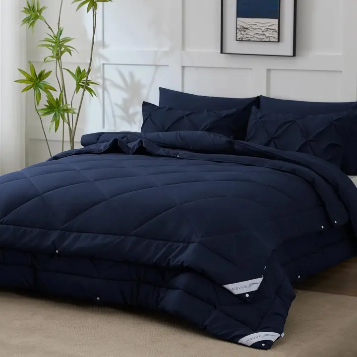 Edredón Relleno Nórdico Cama 150 4 Estaciones - Ropa de Cama Edredón Reversible Doble 150+300 gr/m² de 240x220 cm Fibra Suave y Antiacaro, Caliente y Cómodo Blanco - 1