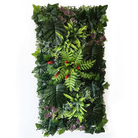 HUATIAN Pantalla de Pared de Hierba Artificial 50cmX100cm Decoración de Habitación Tropical - details 6
