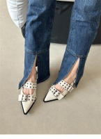 Zapatos Mary Jane estilo francés con punta en punta, zapatos retro de tacón medio grueso - details 5