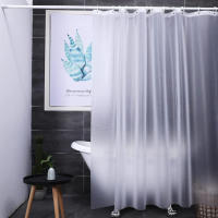Cortina de ducha de cubo de agua transparente, impermeable, 3D, EVA, cortinas de baño er para bañera, cubierta de baño con ganchos - details 11