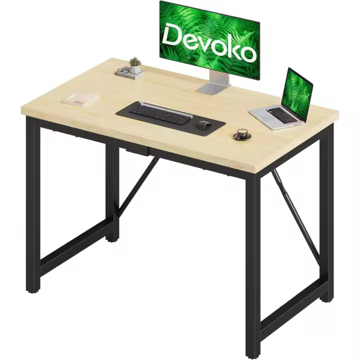 Escritorio Pequeño para Ordenador 100 x 50 x 73 cm Mesa de Oficina en Casa - 1