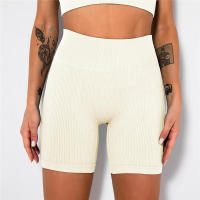 Pantalones cortos de yoga para mujer, leggings de cintura alta sin costuras para correr, entrenar, gimnasio - details 16