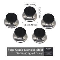 Tapa de Walfos para Olla de Cocina 2Pcs/Set Tapa de Sartén de Cobre Herramienta de Repuesto para Olla y Sartén Material de Acero Inoxidable Recomendado para Hornear - details 6