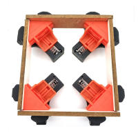 4 abrazaderas de ángulo recto de 90 grados para carpintería, abrazaderas rápidas ajustables con resorte para carpintería, gabinete, abrazaderas para marcos de fotos, abrazaderas para marcos de fotos, herramientas para el hogar - details 4