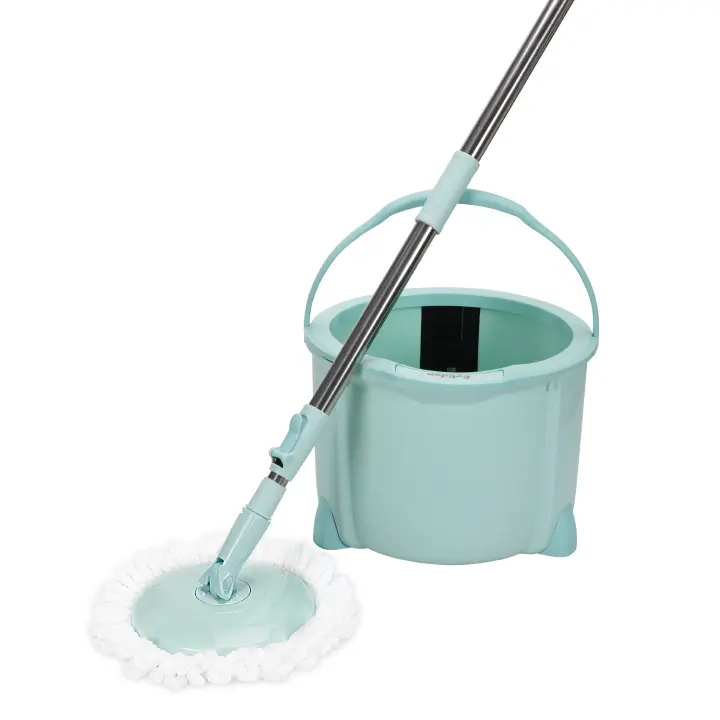 BOOMJOY Mopa Giratoria con Tapa de Microfibra 360 Grados y Manija Ajustable para Limpieza del Hogar Material de Tela de Microfibra Producto Normal Fabricado en China - 1