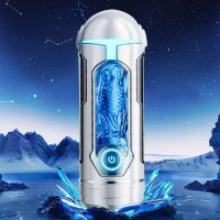 Leten masturbador masculino inserción de penetración potente ventosa varilla de calentamiento entrenador vibrador bolsillo coño juguete sexual para adultos para hombres - details 9