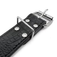 Collar de cuero con tachuelas para perro, correa de cuero adecuada para perros grandes, antimordeduras - details 20