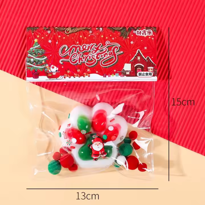 Juguete de Alivio de Estrés de Patada de Gato Navideño Juguete Suave de Agarre para Aliviar el Estrés Regalo de Navidad Perfecto - 1