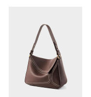 Bolso de Hombro Geométrico de Cuero Genuino Bolso Cruzado de Cuero de Vaca de Primera Capa para Viajeros - details 32