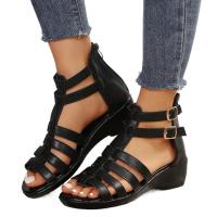Sandalias informales con tacón de cuña para mujer, zapatos de verano - details 3