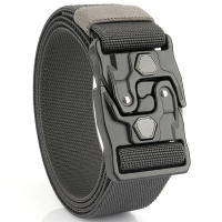 Nuevo estilo Cinturón informal de punto para hombre Diseño innovador de desmontaje rápido, cinturón táctico con hebilla de aleación, estilo informal para exteriores, desplazamientos, informal - details 14