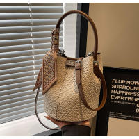 Bolso de mano de mujer nuevo de primavera y otoño de nicho de moda 2025, bolso de hombro versátil de moda, bolso de cubo tejido. - details 31