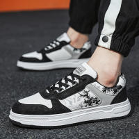 Zapatos de cuero transpirables informales para hombres, tablero, primavera, blancos, estilo deportivo - details 1