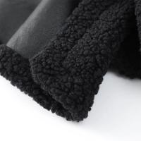 Chaqueta Larga de Lana de Oveja con Detalles de Parche Abrigo de Invierno Cálido con Cinturón y Bolsillo Moda Callejera Femenina 2024 - details 15