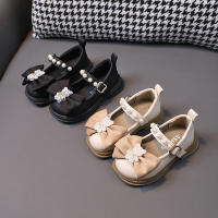 Zapatos de princesa para niña de 1 a 6 años, zapatos de cuero pequeños con lazo, zapatos de suela suave para niños pequeños - details 14