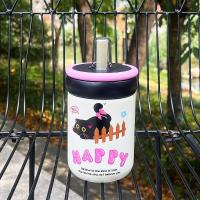 Botella de agua térmica duradera de 500ML con asa, taza de vacío de acero inoxidable 316, tapa de gato de dibujos animados, taza de té de paja para niños y niñas - details 17