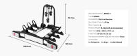 SucceBuy Portabicicletas, Portabicicletas Se Adapta a Receptores de 5 cm, Portabicicletas para Bicicletas de hasta 65 kg de Capacidad de Carga, Portabicicletas con Cerradura - details 7