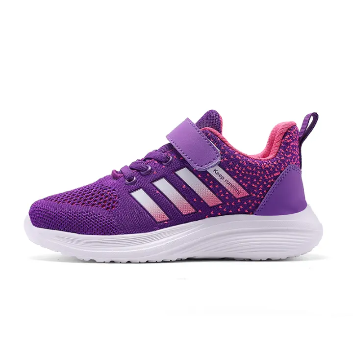 Zapatillas de deporte de cuero de alta calidad para niños y niñas, zapatos de baloncesto para correr, tenis, deportes, moda - 1
