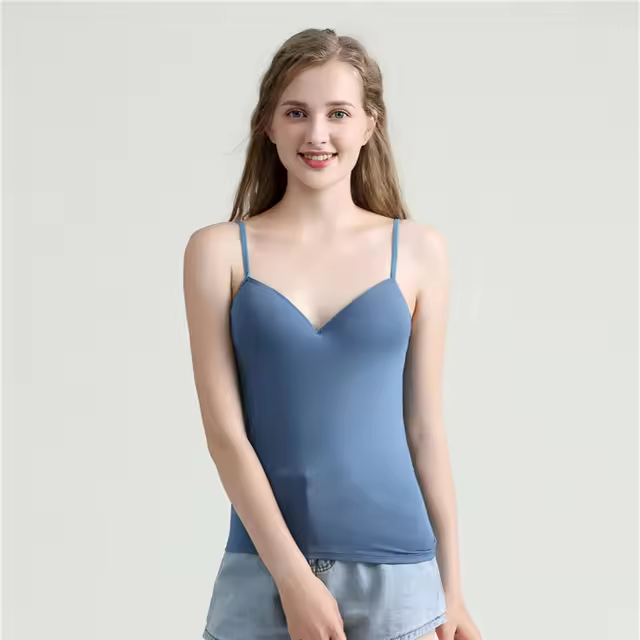 Chaleco deportivo para mujer Spaghetti Solid Cami Top Vest - 1