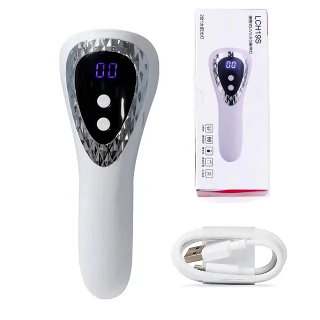Mini lámpara de manicura recargable LED UV de mano, secador para uñas de Gel, portabilidad, herramienta de Arte de uñas - 1