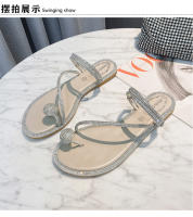 Nuevas Sandalias Planas de Moda para Mujer Diseño Versátil con Punta Abierta Diamantes de Imitación - details 23