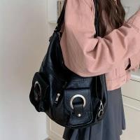 Bolso Tote con Bolsillo de Cremallera Estilo Coreano Sencillo Bolso de Hombro Grande para Mujeres - details 0
