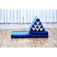 Cómodo Colchón De Suelo con Cojín De Lectura, Futón Japonés, Cama Plegable O Esterilla De Masaje Tailandés, 170 x 53 cm, Azul Claro - details 376