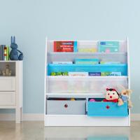 Estantería de Juguetes para Niños 2 Cajas, 3 Bolsas de Tela Mueble de Libros en Colores Vibrantes - details 1