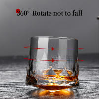 Vasos de Whisky de diamante creativos, vaso de vidrio, diseño giratorio, copas de vino, vaso de chupito de Whisky, accesorios de Bar - details 5