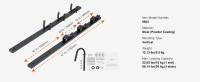 SucceBuy Trimmer Rack, Trimmer Rack de 3 lugares, soporte de bloqueo para remolque de paisaje, par - details 5