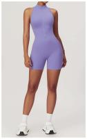 Monos deportivos sin mangas V Back Scrunch Traje de yoga de una pieza con cremallera - details 34